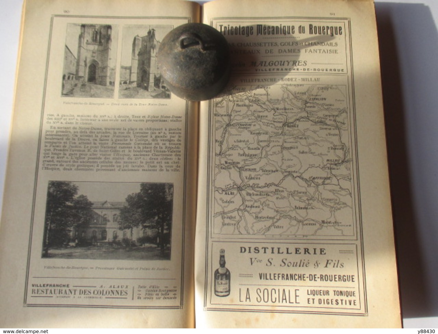 Livret Guides du Touriste THIOLIER de 1923 - AUVERGNE / LIMOUSIN - Périgord Quercy Gorges du Tarn -100 pages - 20 photos