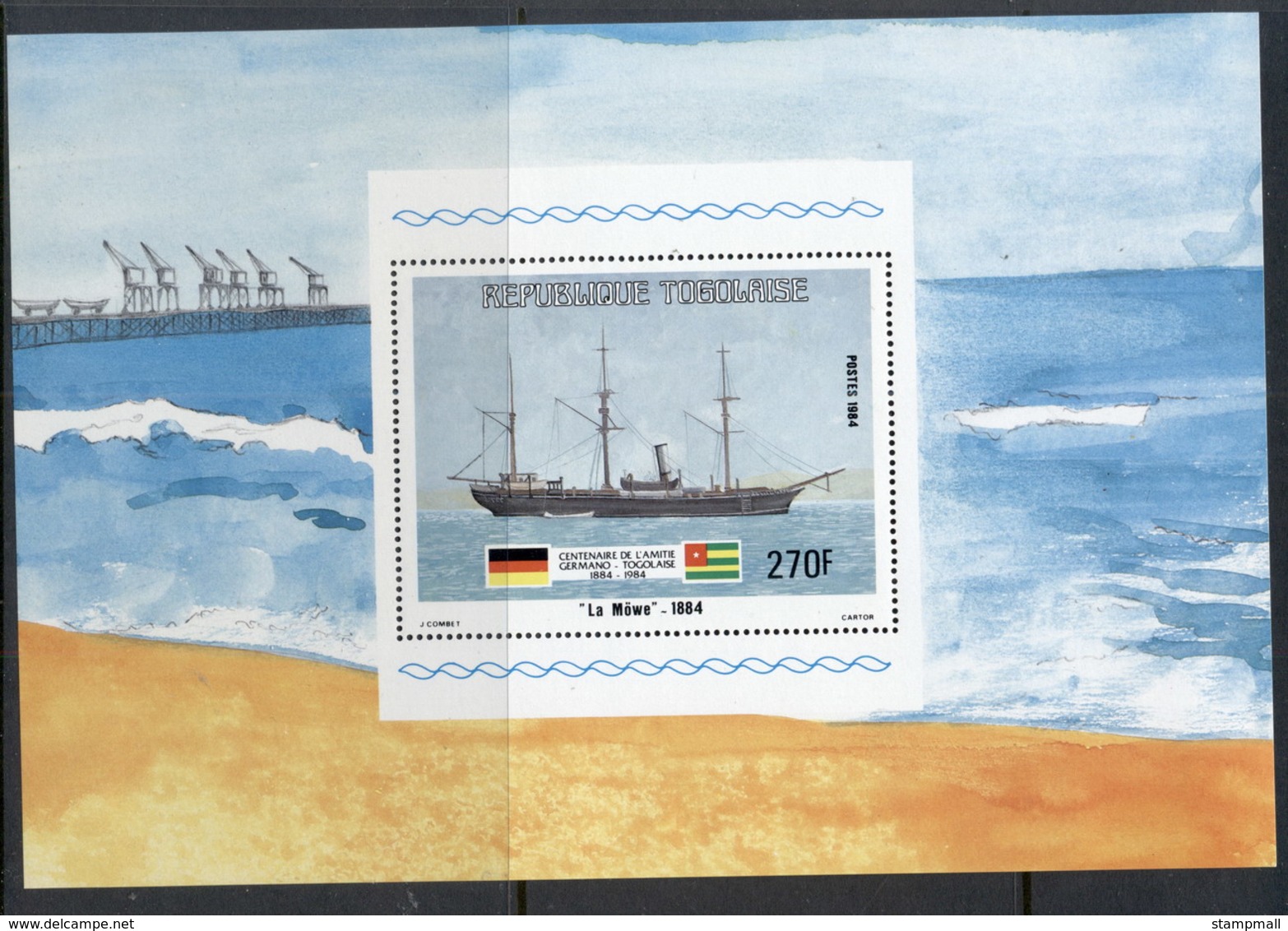 Togo 1984 German Ship Mowe MS MLH - Togo (1960-...)