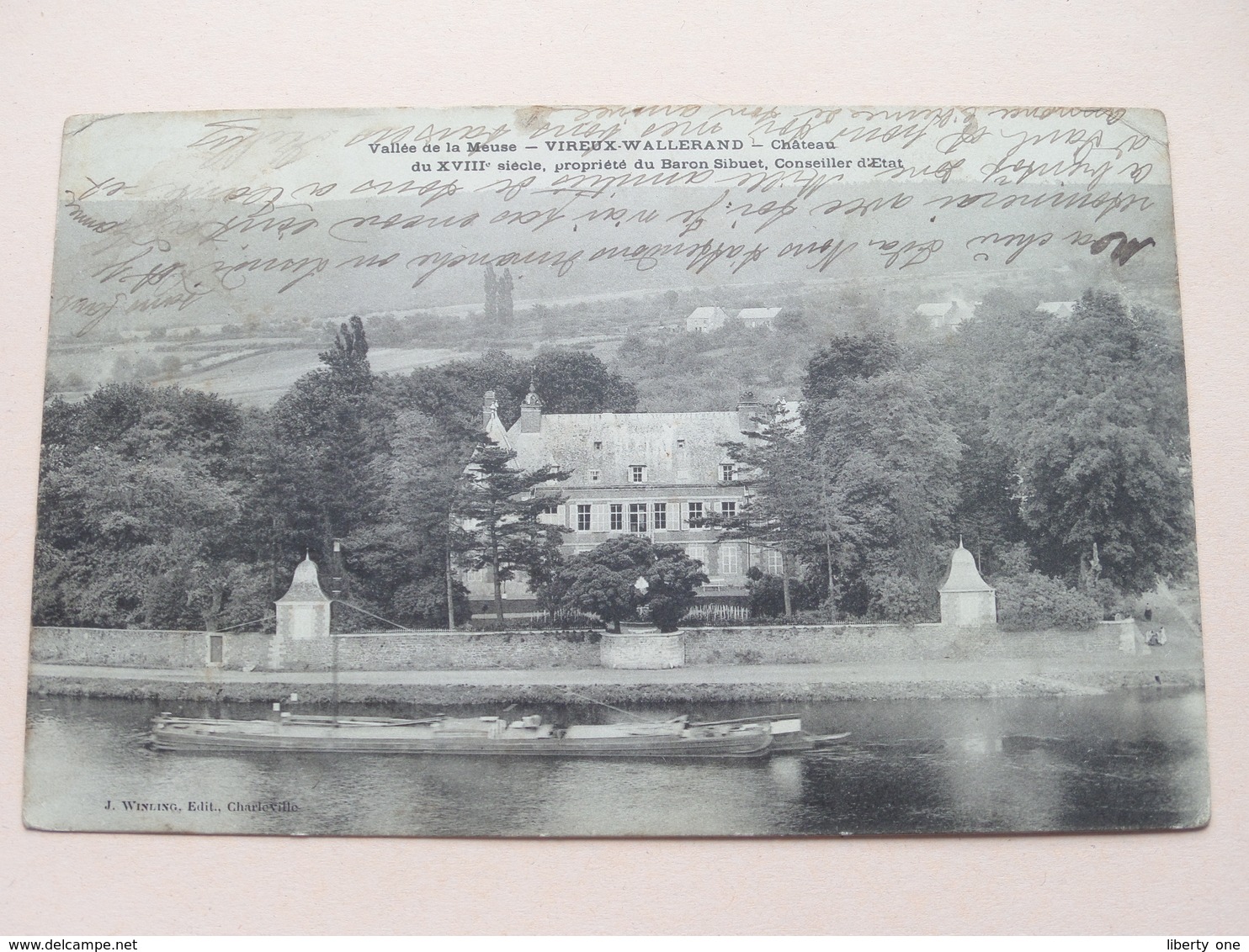 VIREUX-WALLERAND Château Du XVIIIeSiècle Baron Sibuet ( J. Winling ) Anno 1905 ( Voir Photo ) ! - Charleville