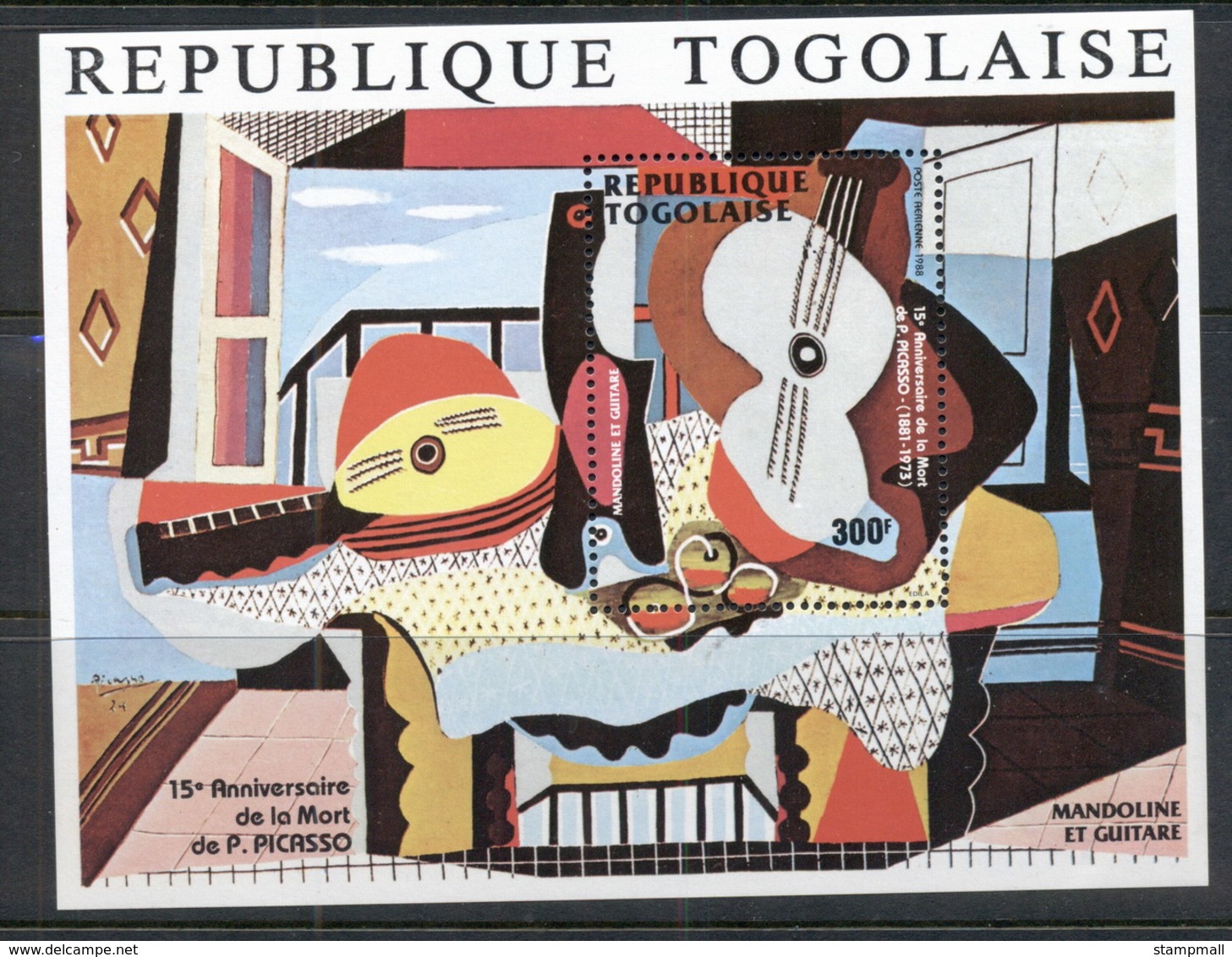 Togo 1988 Picasso Painting MS MLH - Togo (1960-...)