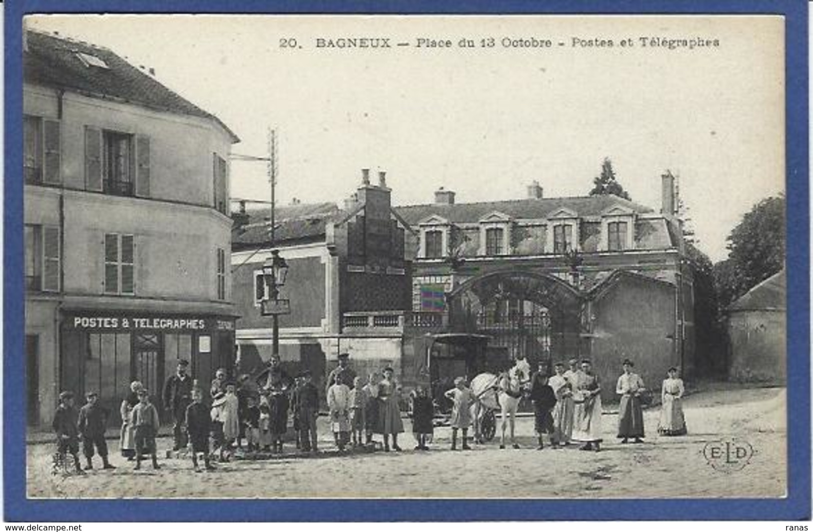 CPA Hauts De Seine 92 Bagneux Arrivée Du Courrier Postes Et Télégraphes Non Circulé - Bagneux