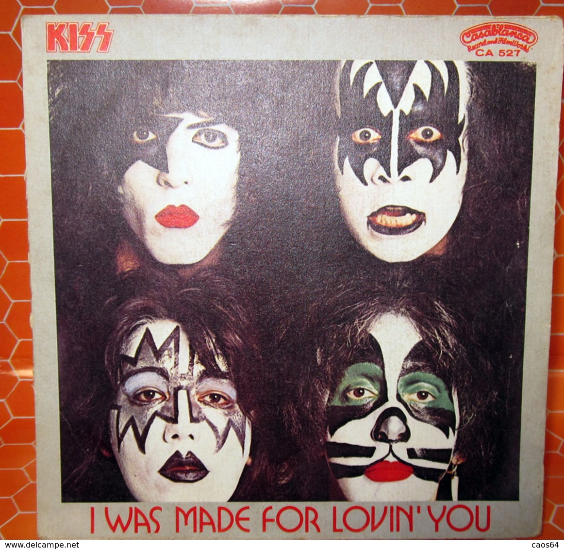 KISS I WAS MADE FOR LOVIN' YOU COVER NO VINYL 45 GIRI - 7" - Accesorios & Cubiertas