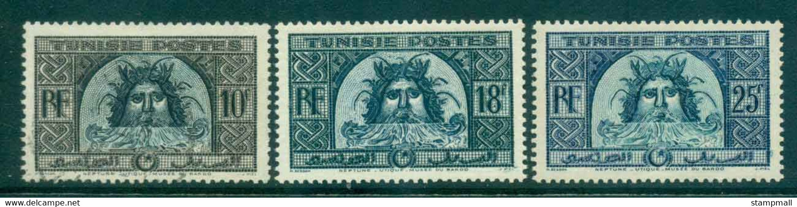 Tunisia 1947-49 Neptune (3/4, No5fr) MLH/FU Lot46475 - Tunisia