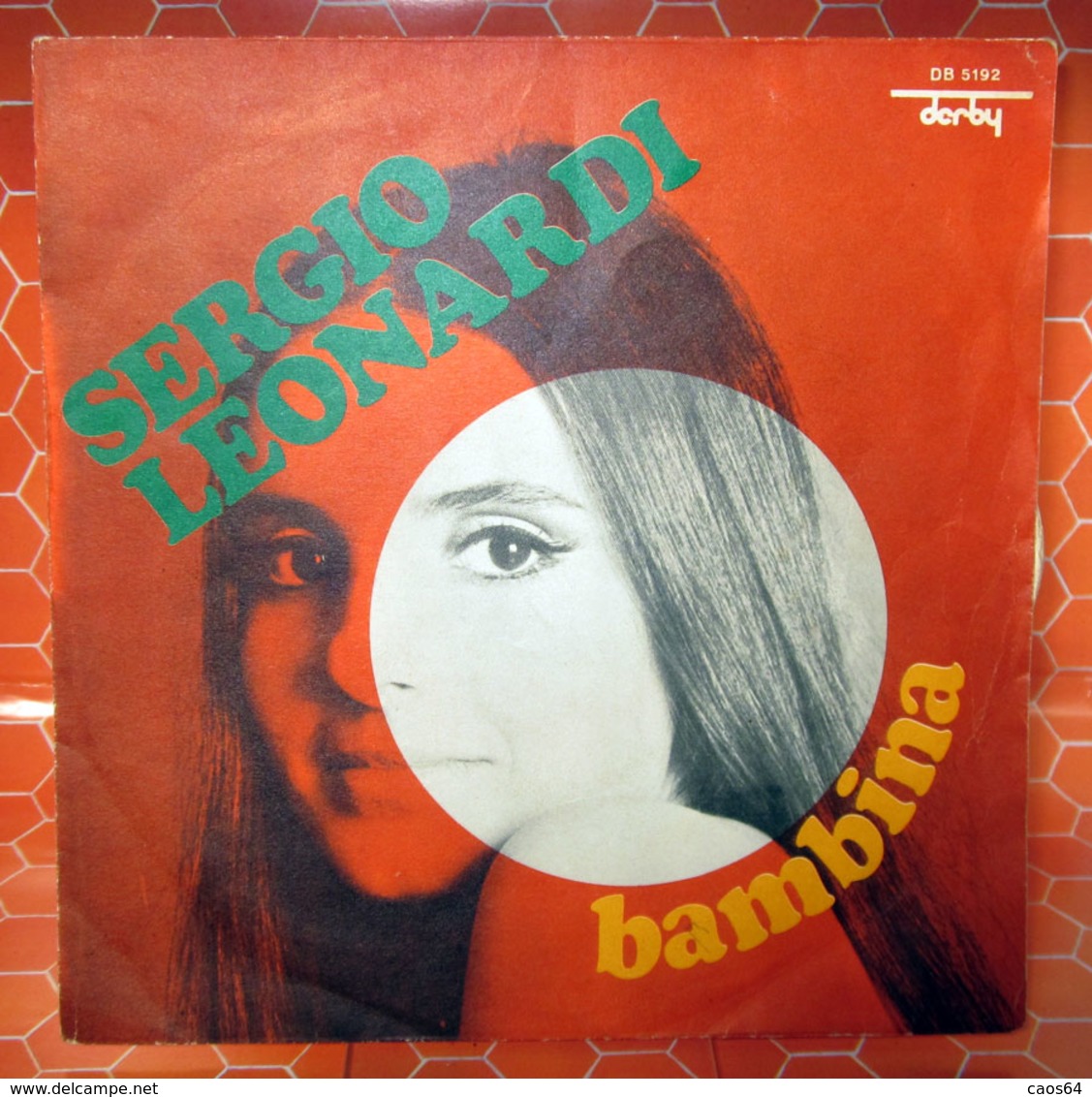 SERGIO LEONARDI BAMBINA  COVER NO VINYL 45 GIRI - 7" - Accessories & Sleeves