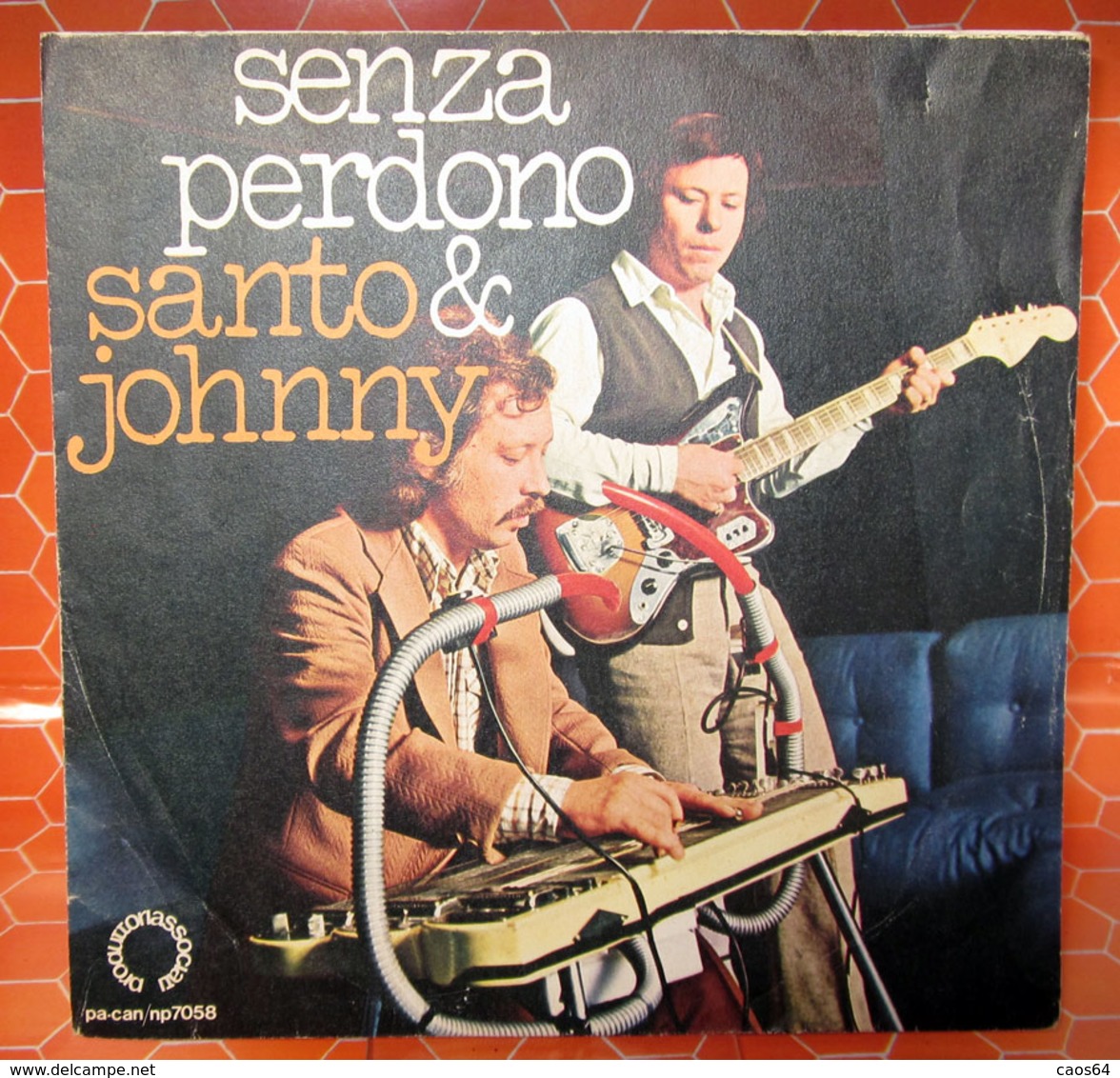 SANTO & JOHNNY SENZA PERDONO COVER NO VINYL 45 GIRI - 7" - Accessoires, Pochettes & Cartons