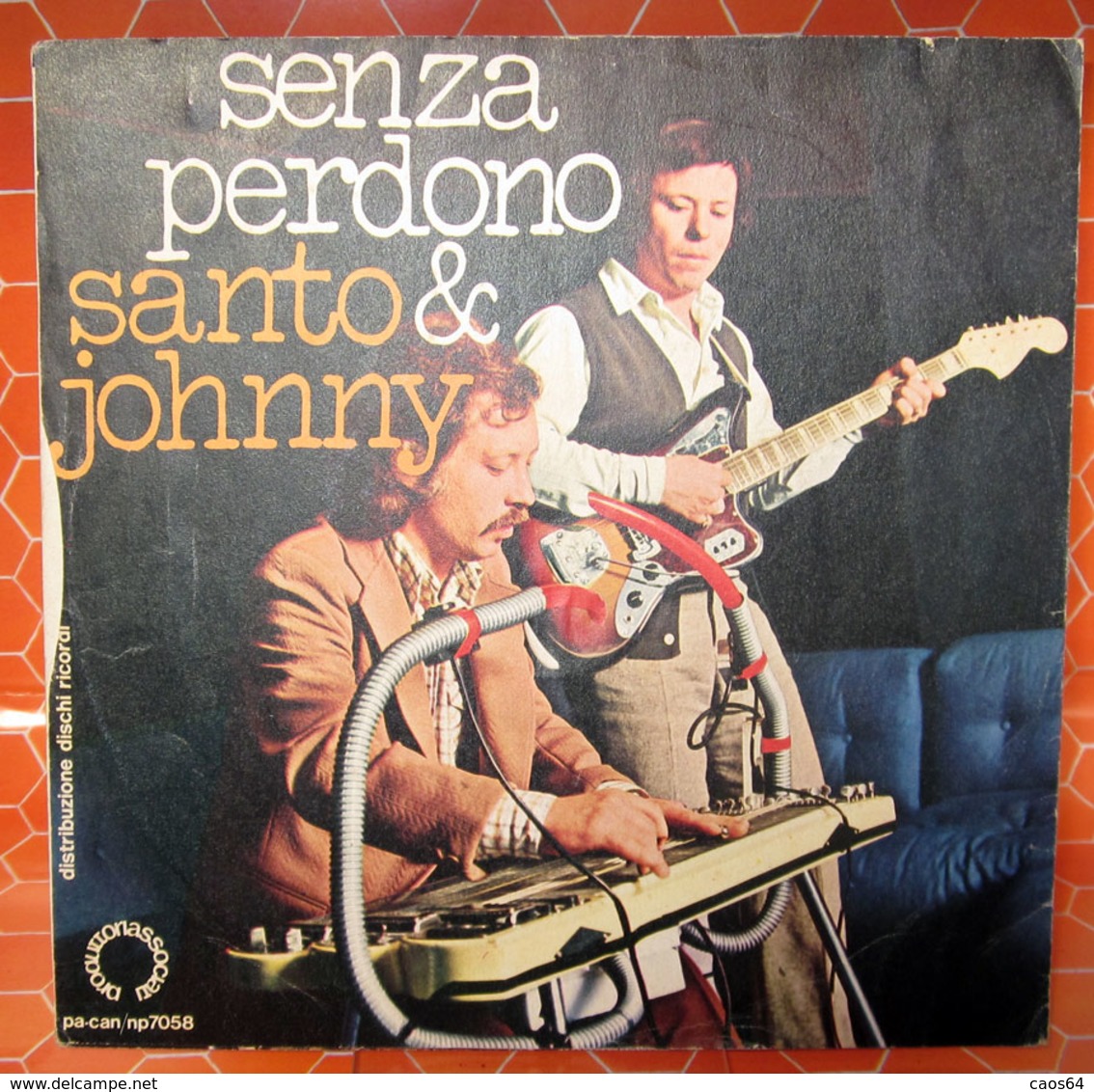 SANTO & JOHNNY SENZA PERDONO COVER NO VINYL 45 GIRI - 7" - Accessoires, Pochettes & Cartons