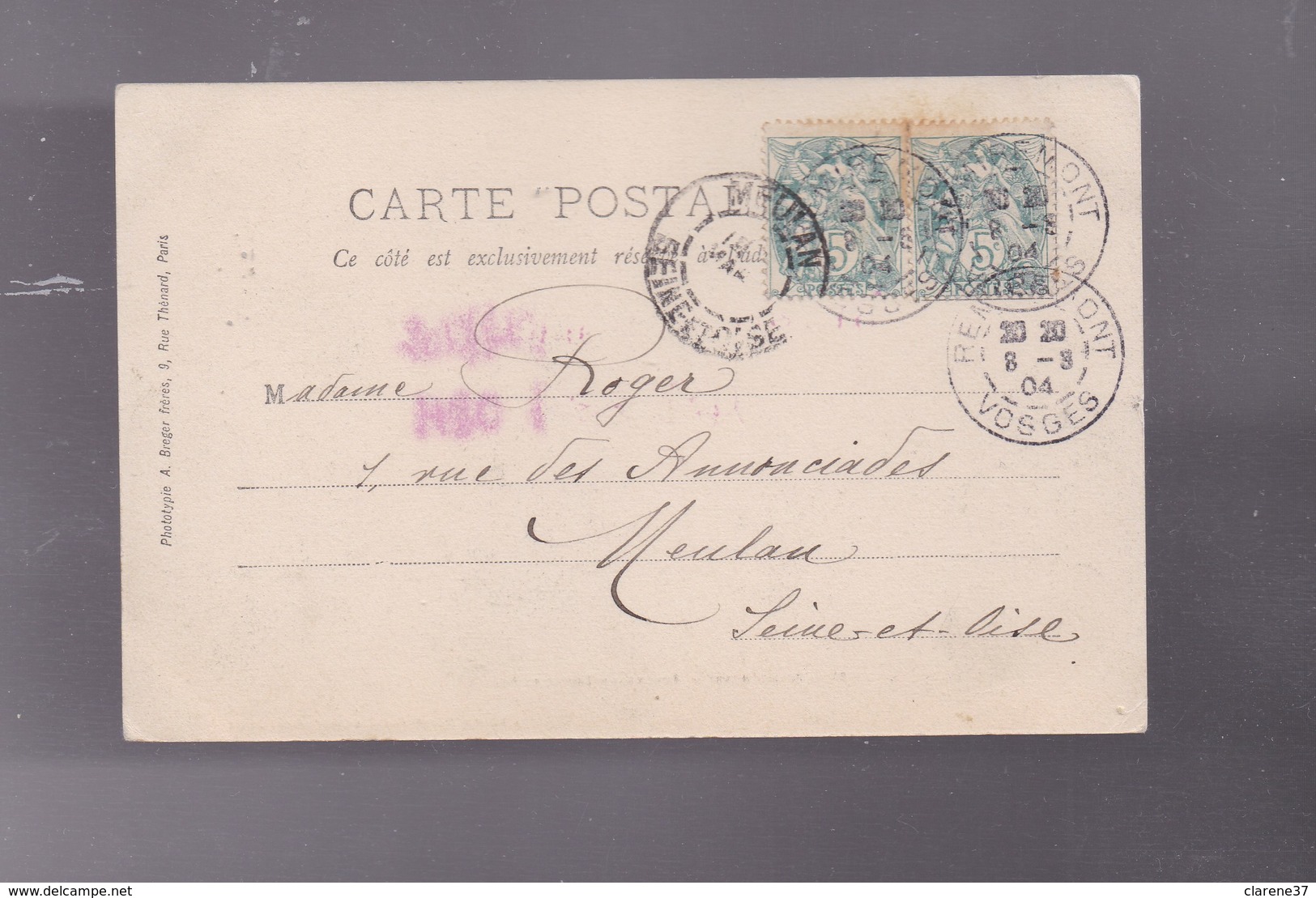 88 VOSGES, REMIREMONT , La Poste Et Le Boulevard THIERS - Remiremont