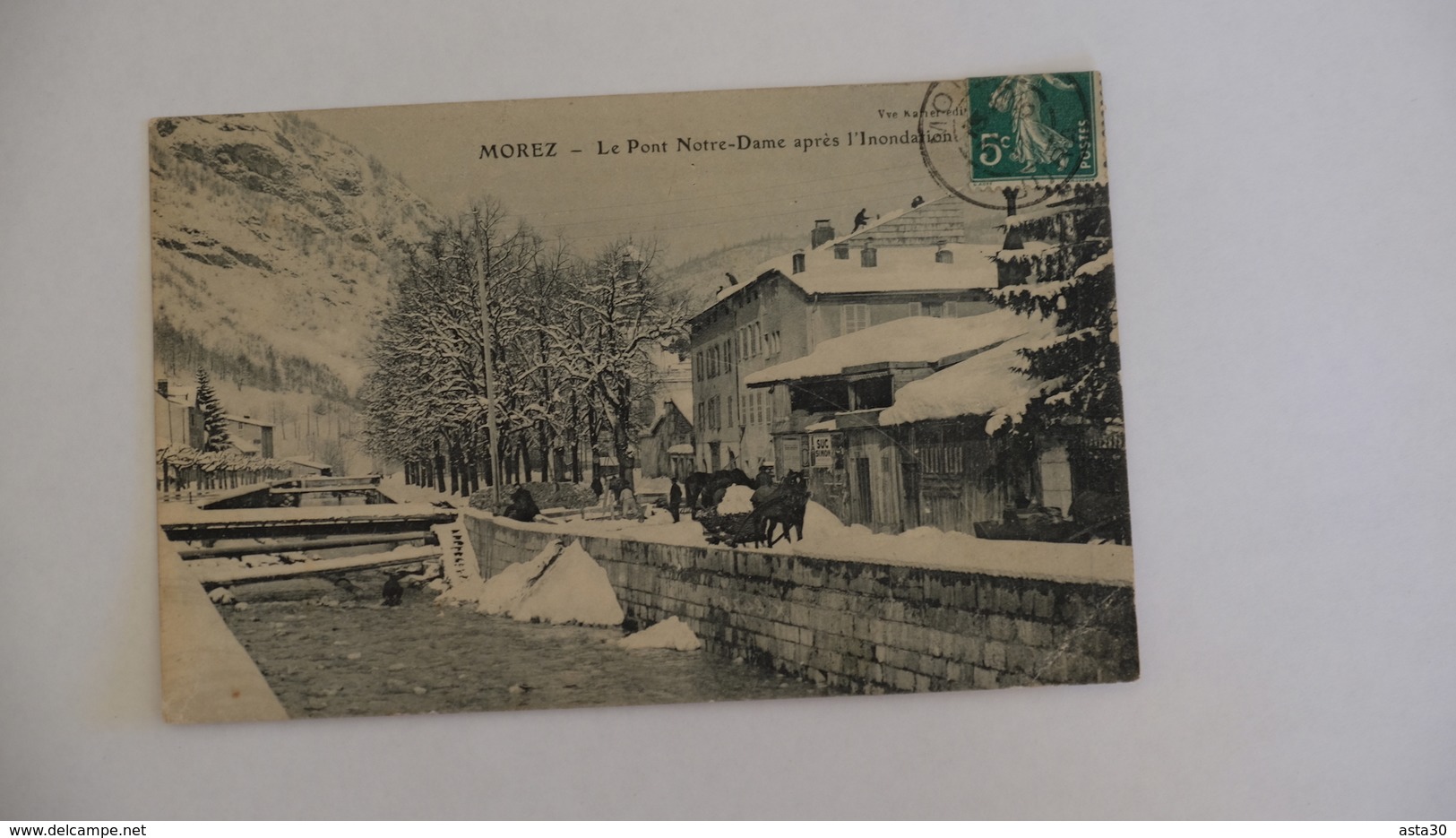 MOREZ _ LE PONT NOTRE DAME APRES L INONDATION …… 1B - 55 - Morez