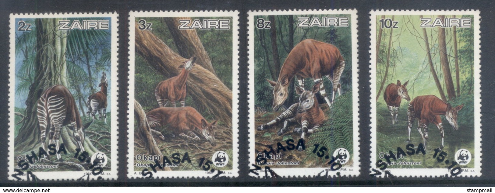 Zaire 1984 WWF Okapi FU - Africa (Other)