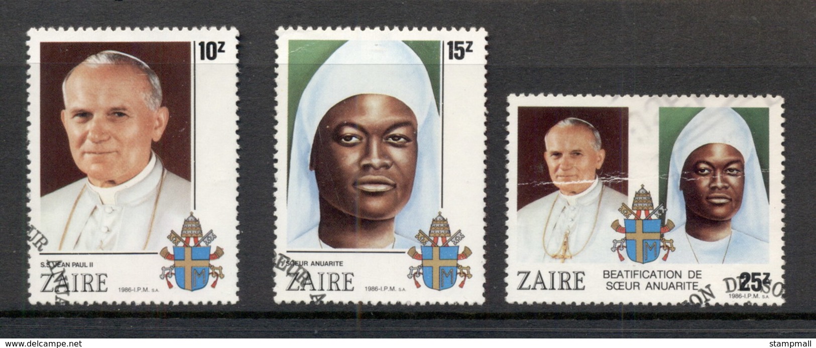 Zaire 1986 Beatification Of Sister Nengapeta (faults) FU - Africa (Other)