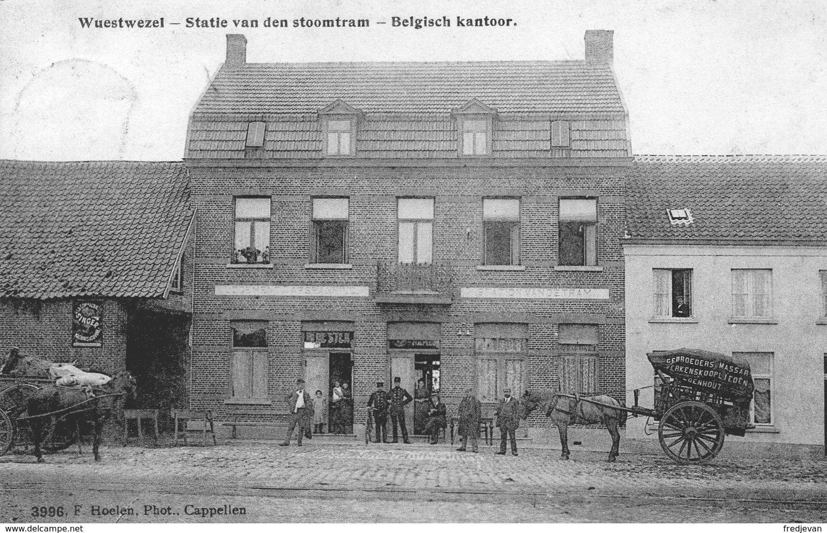 Wuestwezel - Statie Van Den Stoomtram - Belgisch Kantoor - In De Ster - 1910 / Station Van De Tram - Wuustwezel