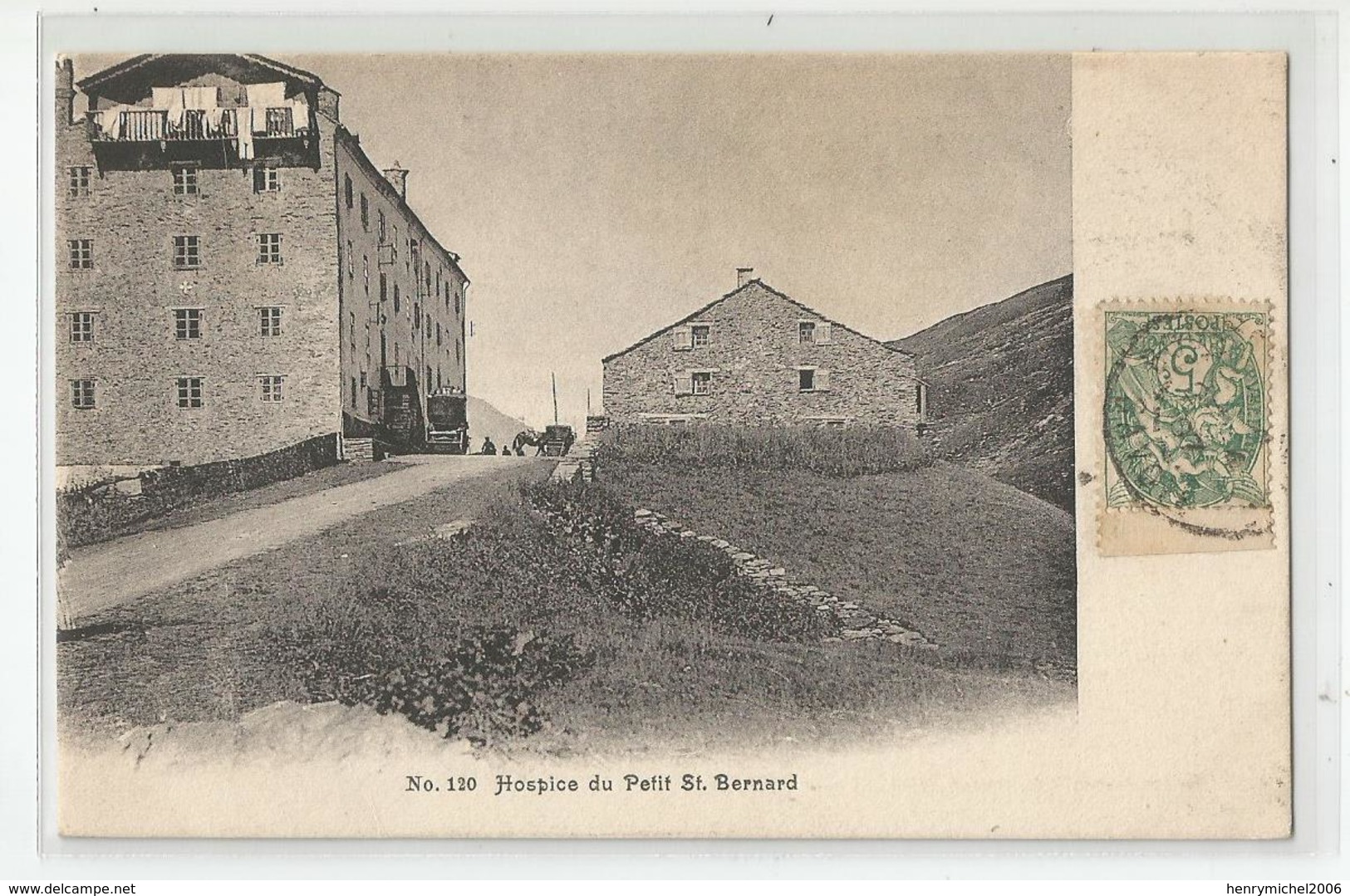 Italie Italia Italy -val D'aosta - Hospice Du Petit St Bernard Diligence 1907 , N 120 Ed Jarzuel Léon Bourg St Maurice - Sonstige & Ohne Zuordnung