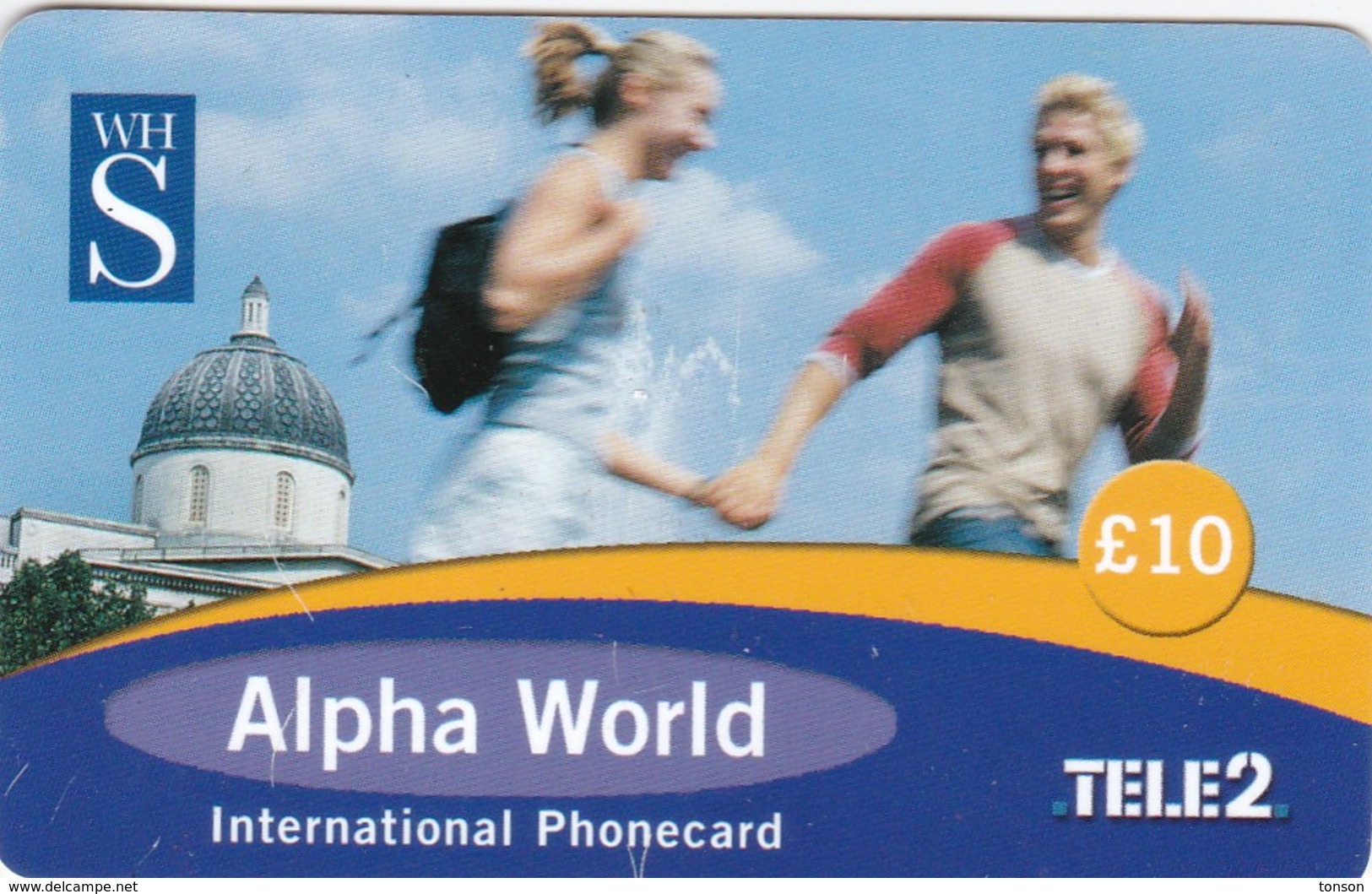 United Kingdom, GB-PRE-ALP-?, WHS Alpha World Phonecard £10, Man And Woman, 2 Scans       160 - Other & Unclassified