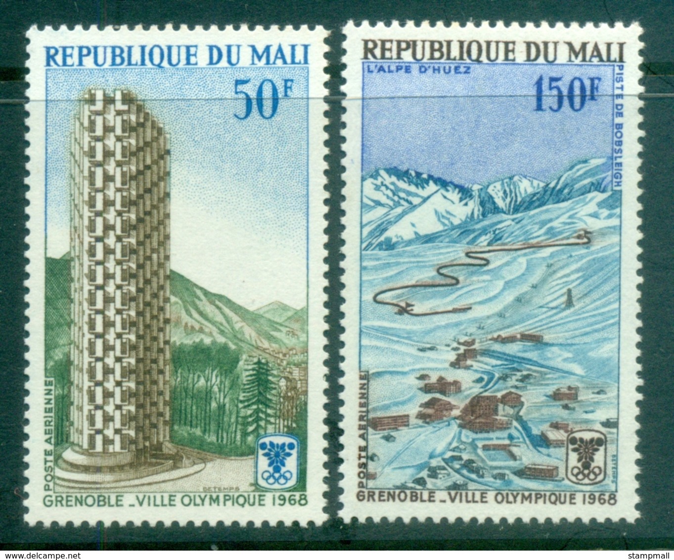 Mali 1968 Winter Olympics, Grenoble MUH - Mali (1959-...)