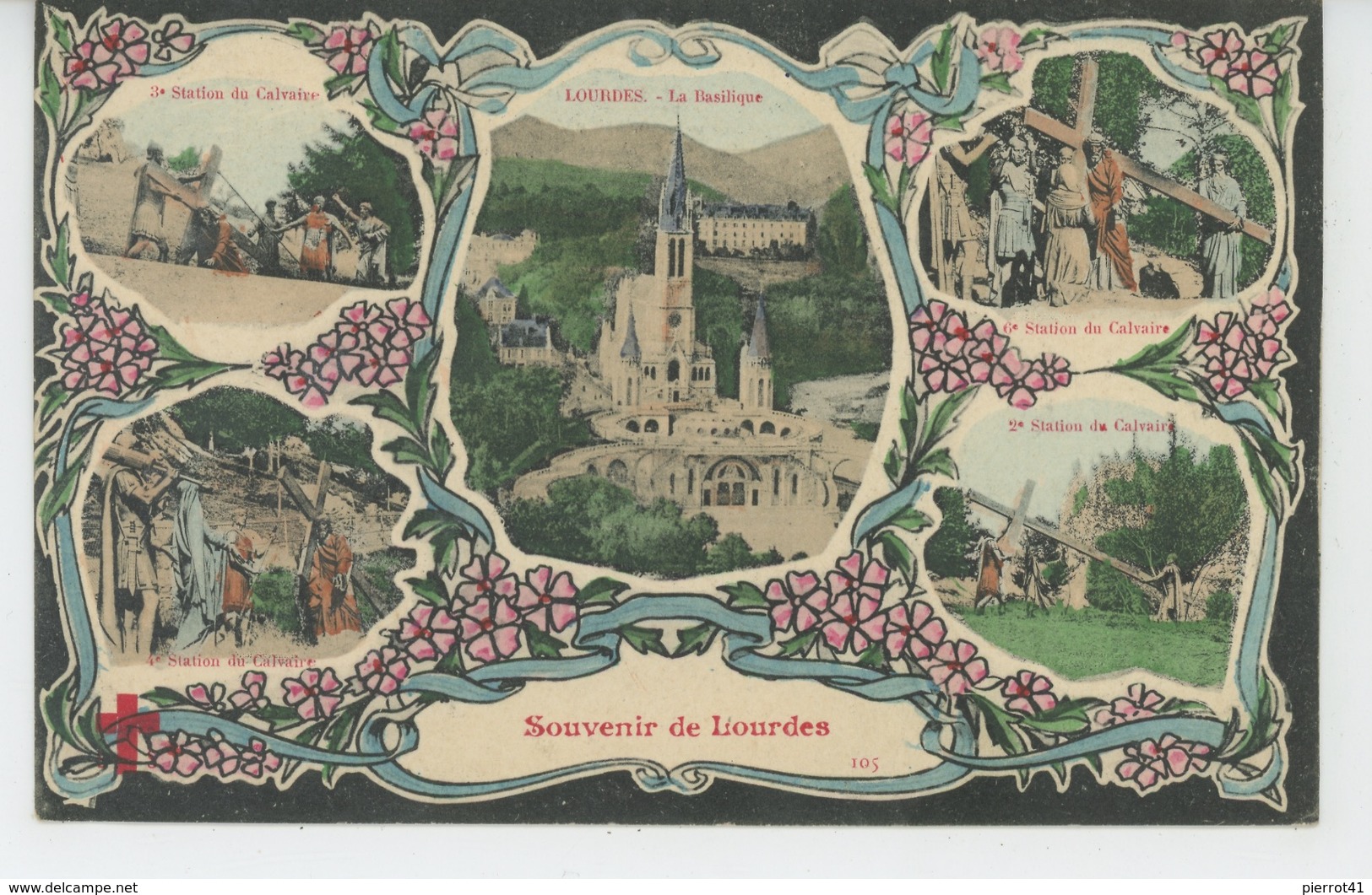 LOURDES - Jolie Carte Vues Multiples "Souvenir De LOURDES " - Lourdes