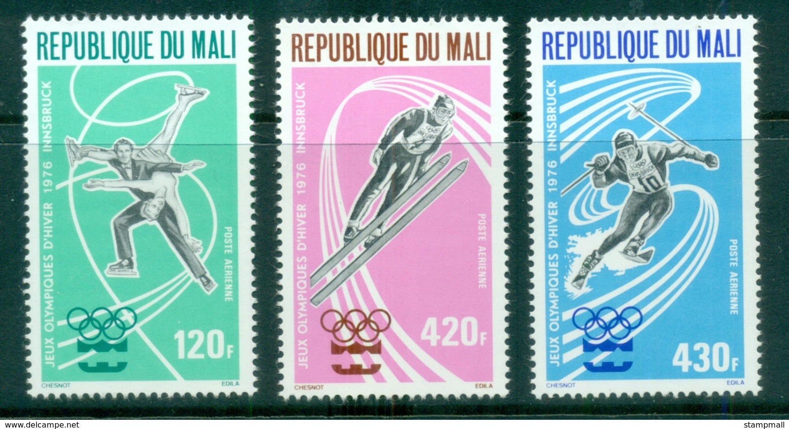Mali 1976 Winter Olympics, Innsbruck MUH - Mali (1959-...)