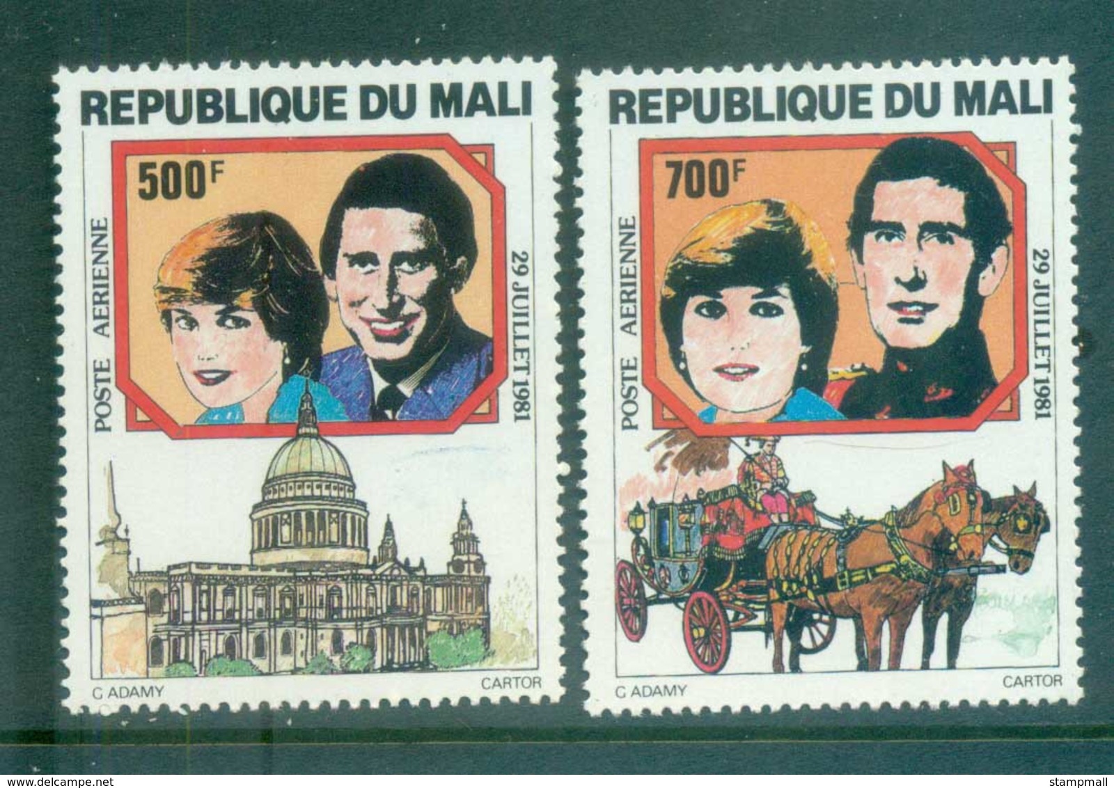 Mali 1981 Charles & Diana Royal Wedding MUH Lot81918 - Mali (1959-...)