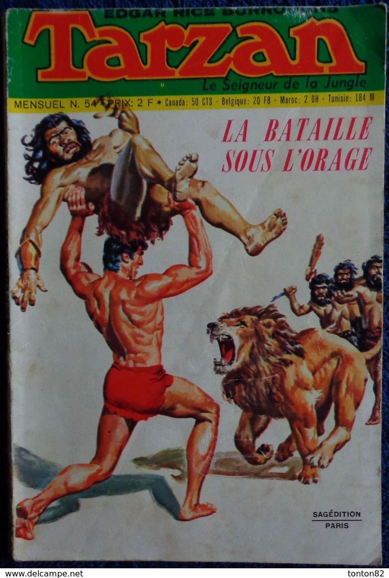 Tarzan - Mensuel N° 54 - ( 1972 ) .. - Tarzan