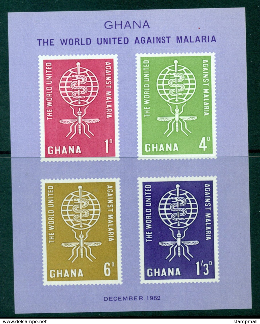 Ghana 1962 Malaria Eradication MS MUH Lot27596 - Ghana (1957-...)