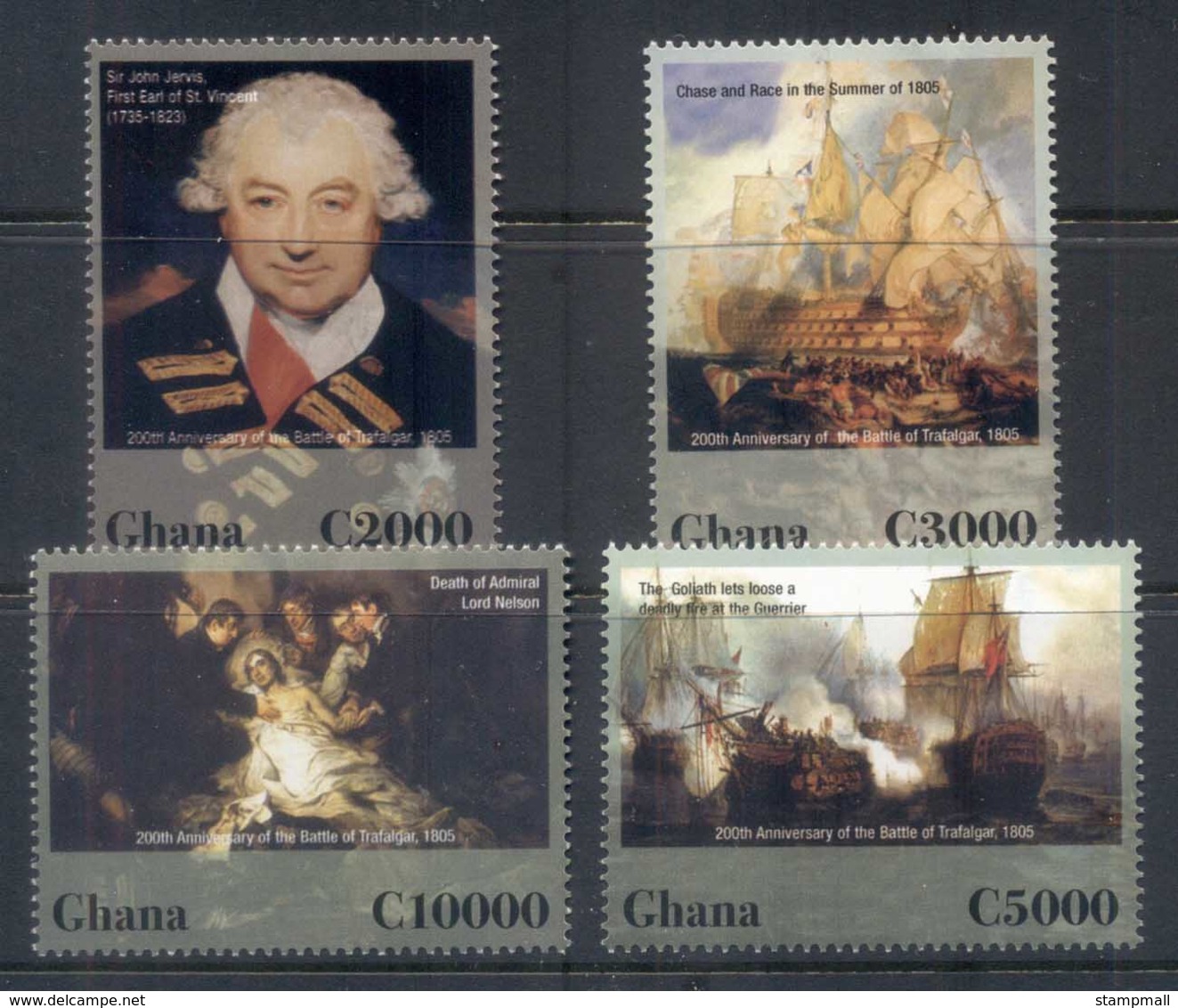 Ghana 2006 Battle Of Trafalgar, Nelson, Ships MUH - Ghana (1957-...)