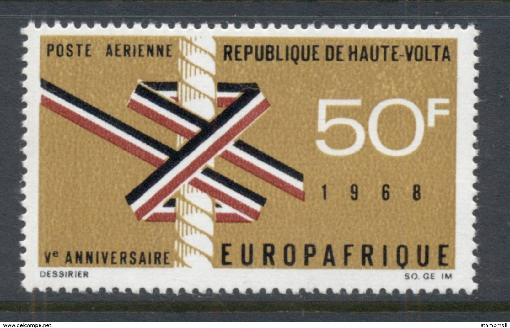 Upper Volta 1968 Europafrica MUH - Upper Volta (1958-1984)