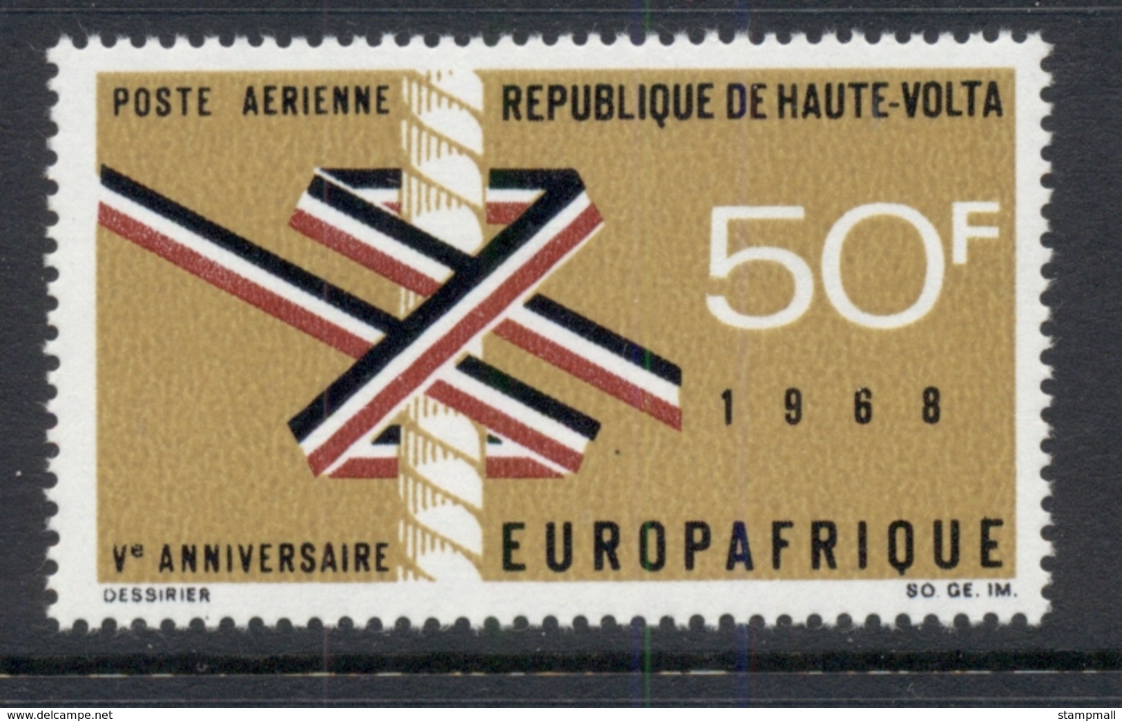 Upper Volta 1968 Europafrica MUH - Upper Volta (1958-1984)