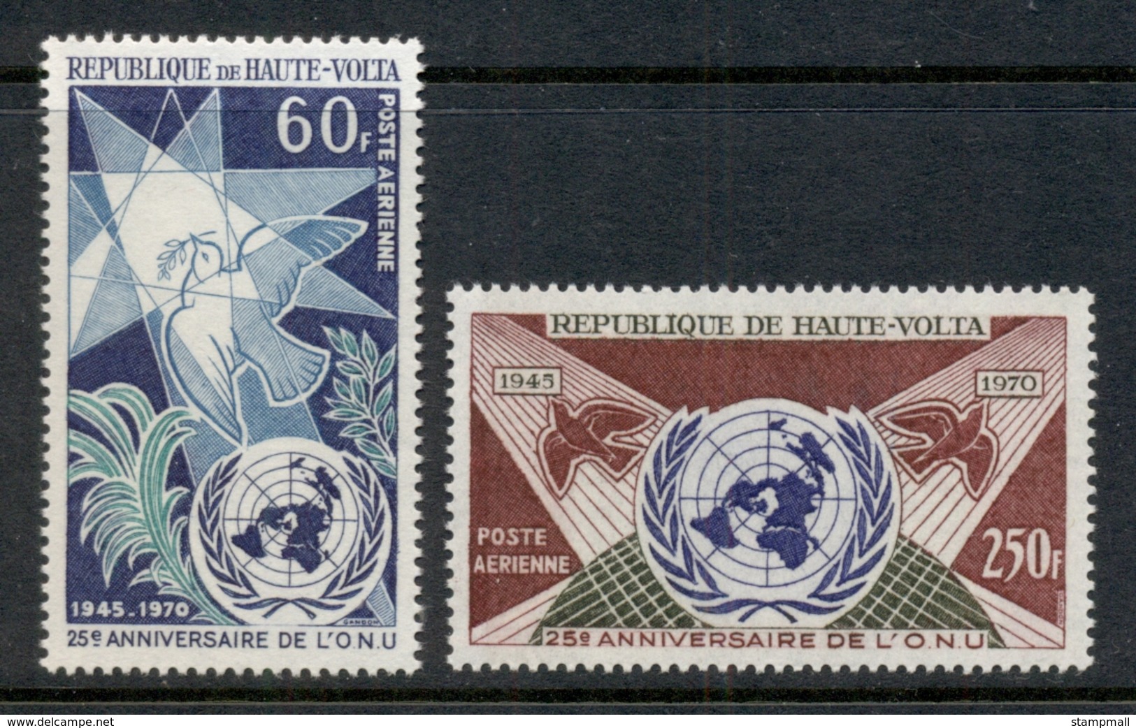 Upper Volta 1970 UN 25th Anniv. MUH - Upper Volta (1958-1984)