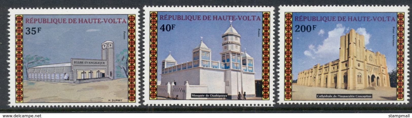 Upper Volta 1973 Churches & Mosques MUH - Opper-Volta (1958-1984)