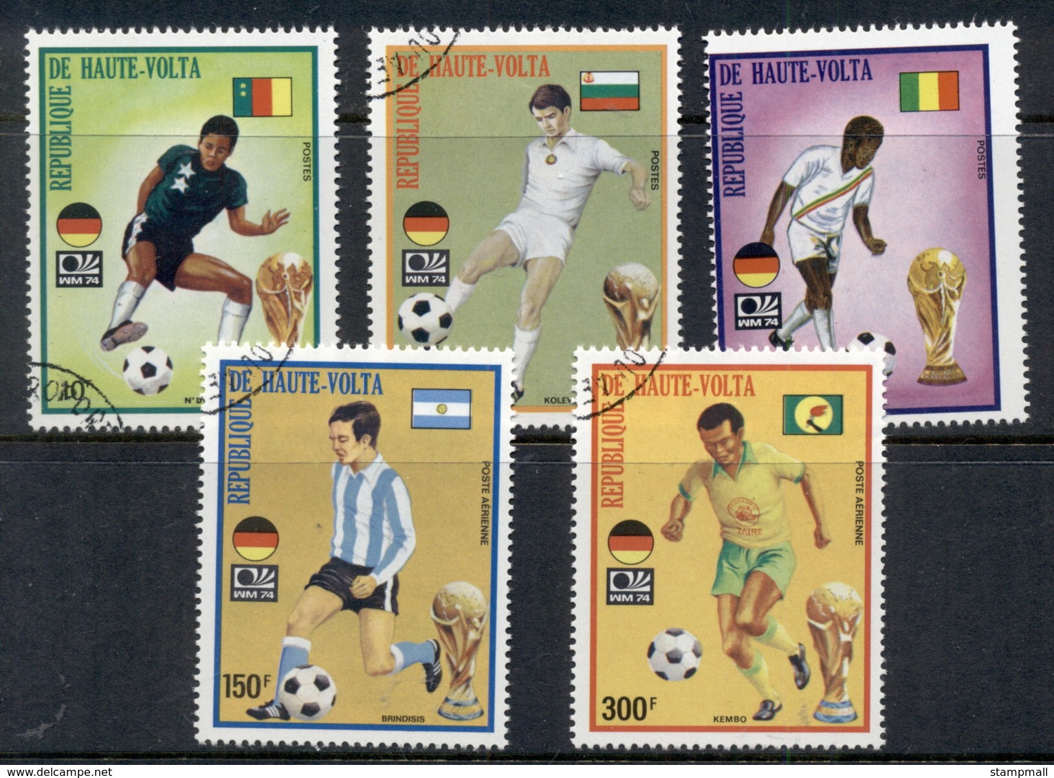 Upper Volta 1974 World Cup Soccer Munich CTO - Upper Volta (1958-1984)