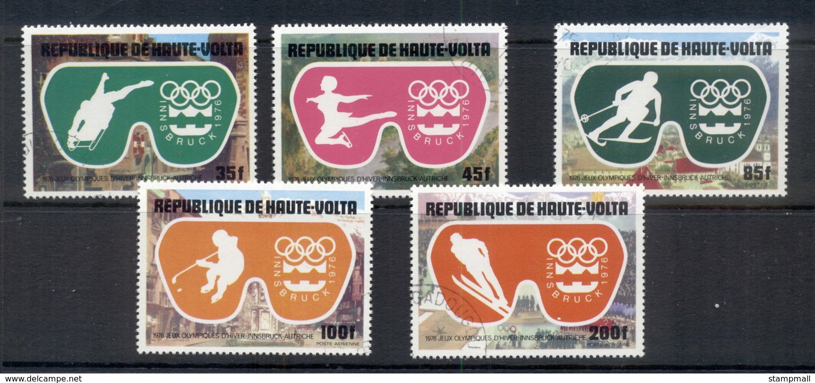 Upper Volta 1975 Winter Olympics Innsbruck CTO - Upper Volta (1958-1984)