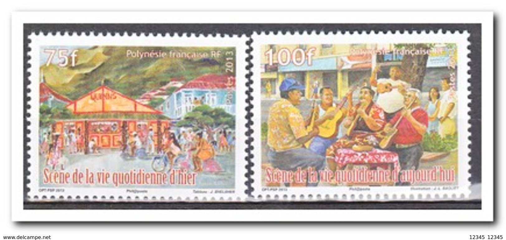 Frans Polynesië 2013, Postfris MNH, Daily Images, Music, Bicycle - Unused Stamps