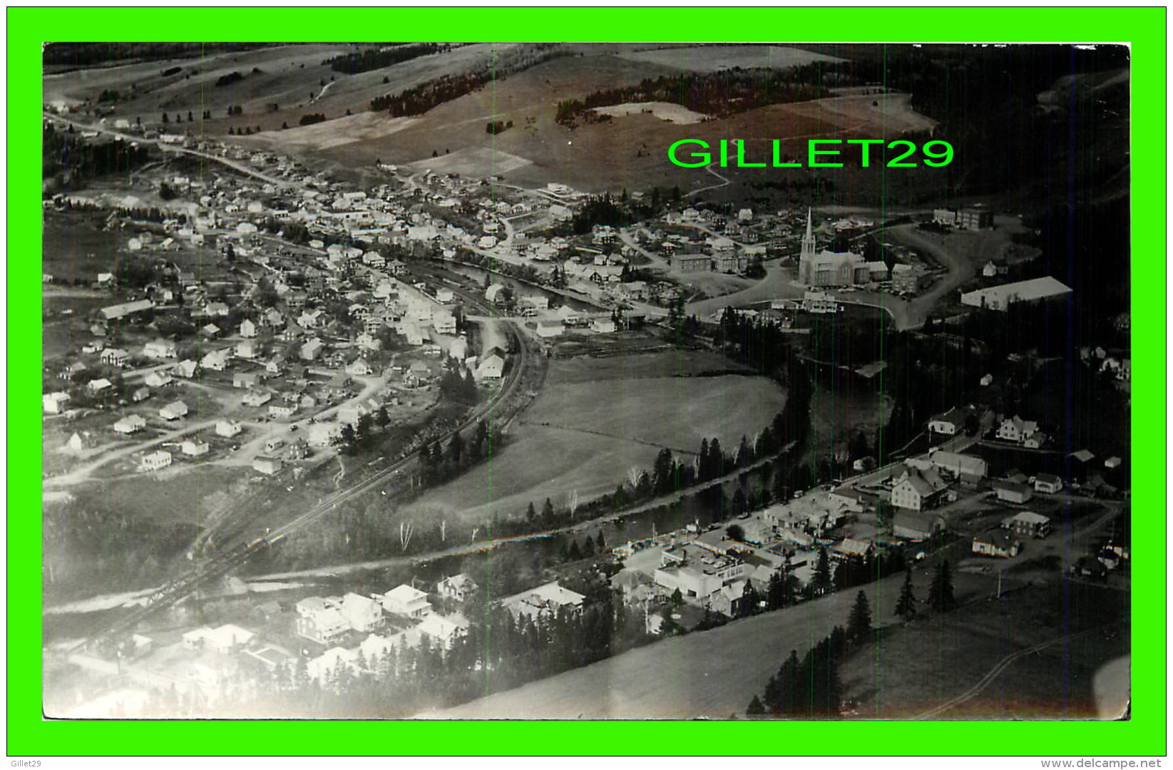 WINDSOR, NOVA SCOTIA - AIR VIEW OF THE CITY - TRAVEL IN 1962 - STUDIO LAFLAMME - - Windsor