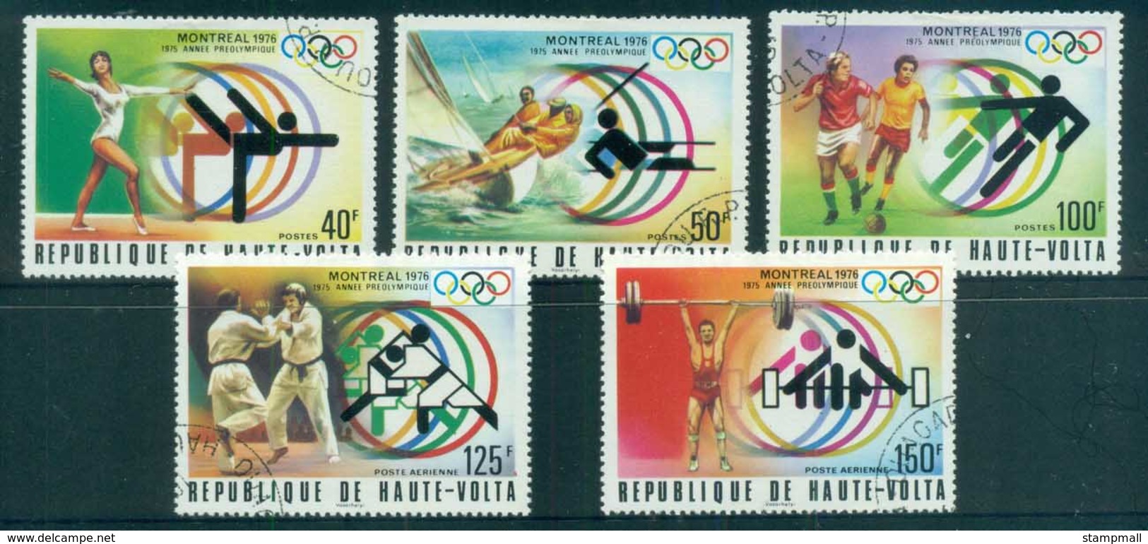 Upper Volta 1976 Summer Olympics, Montreal CTO - Upper Volta (1958-1984)