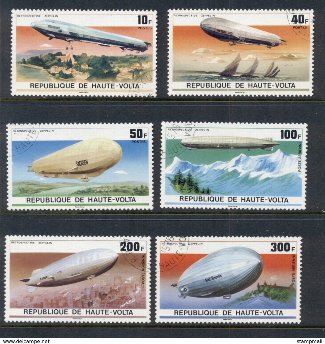 Upper Volta 1976 Zeppelin 75th Anniv. CTO - Opper-Volta (1958-1984)