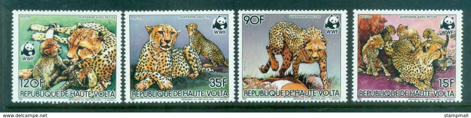 Upper Volta 1984 WWF Cheetah MUH Lot76217 - Upper Volta (1958-1984)