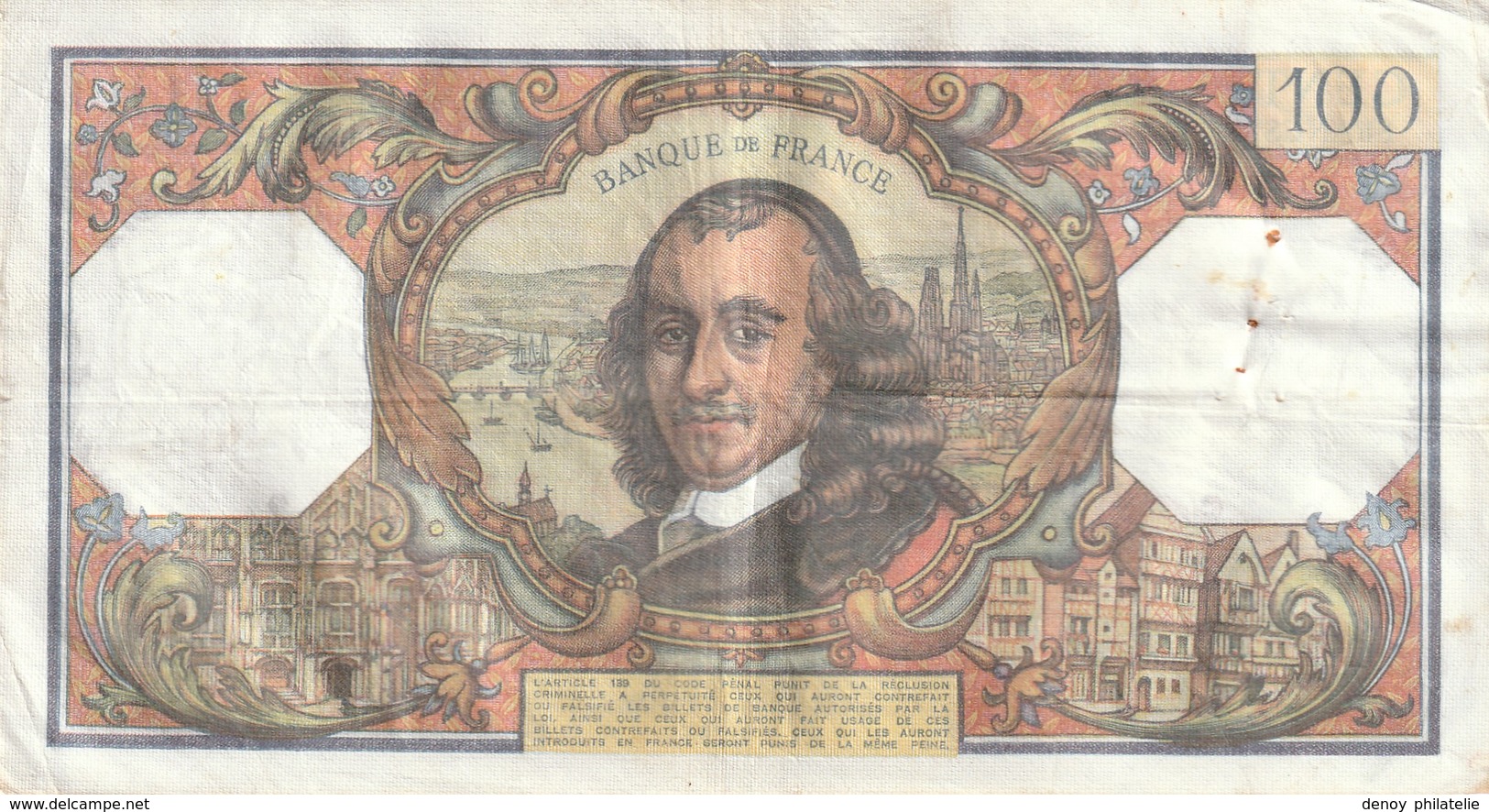 Billet De 100 Francs Corneille Du 1 2 1979 Beau A Trés Beau - 100 F 1964-1979 ''Corneille''