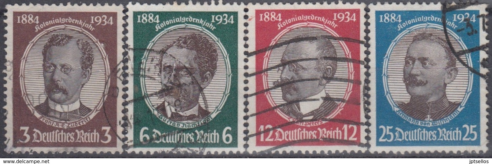 ALEMANIA IMPERIO 1934 Nº 499/02 USADO - Used Stamps