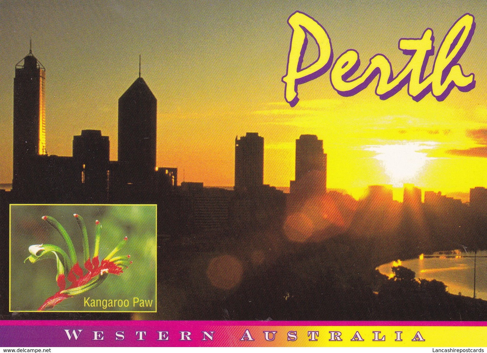 Postcard Perth Western Australia Sunrise From Kings Park My Ref  B23085 - Perth