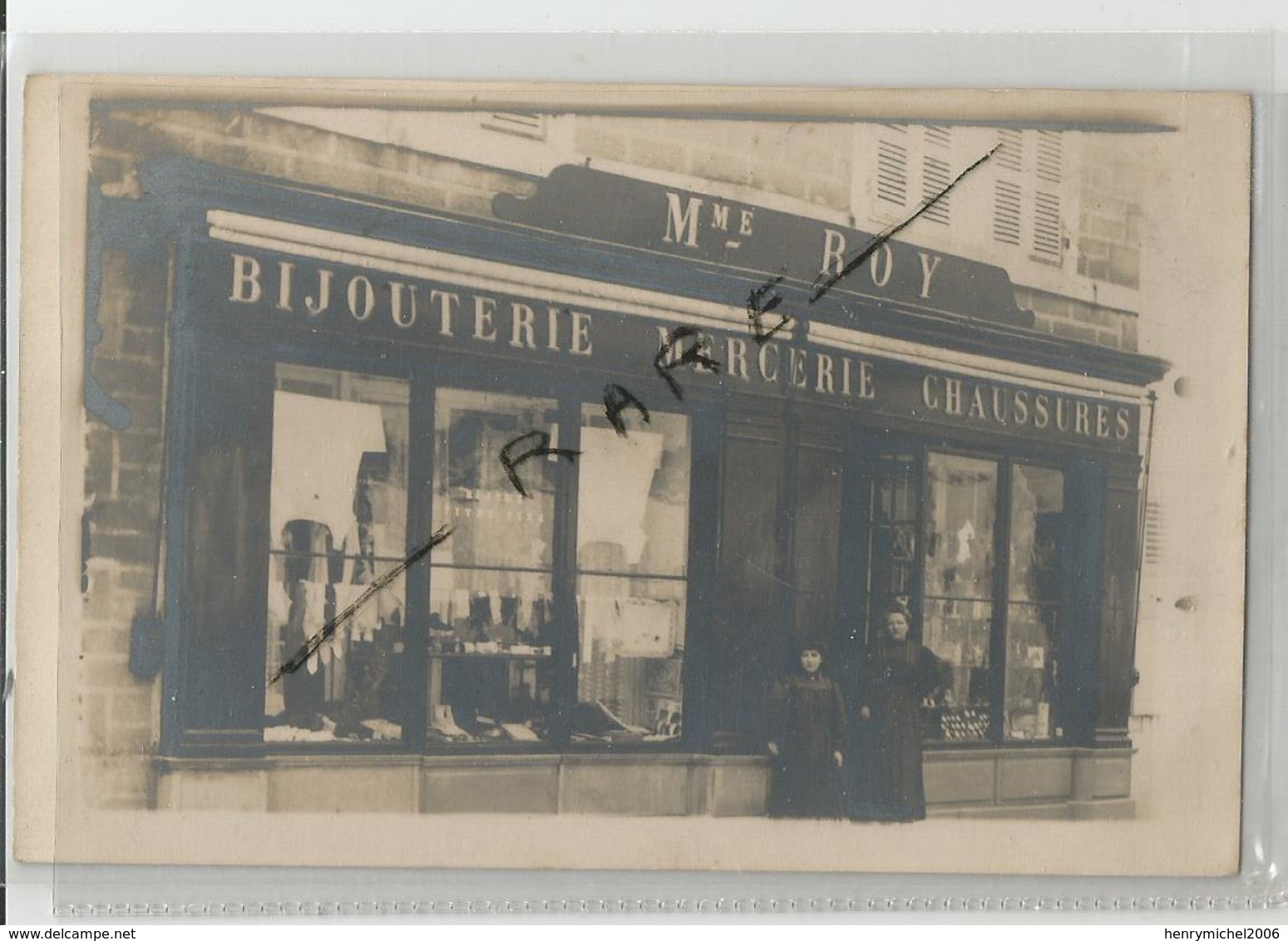 Paris 18 - Bijouterie Mercerie Chaussures Maison Roy 54 Rue Custine Montmartre Carte Photo - Distretto: 18