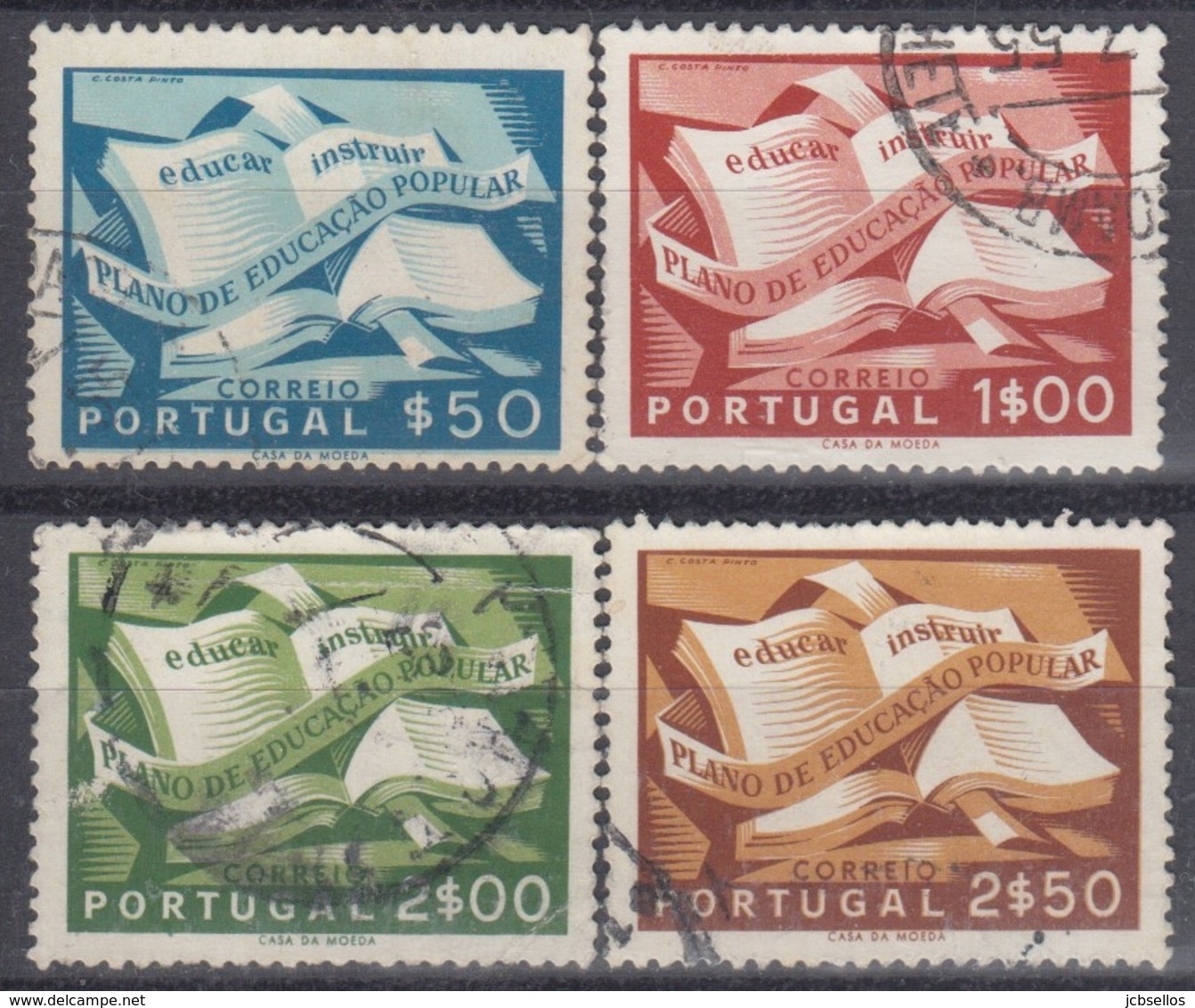 PORTUGAL 1954 Nº 807/10 USADO - Gebruikt