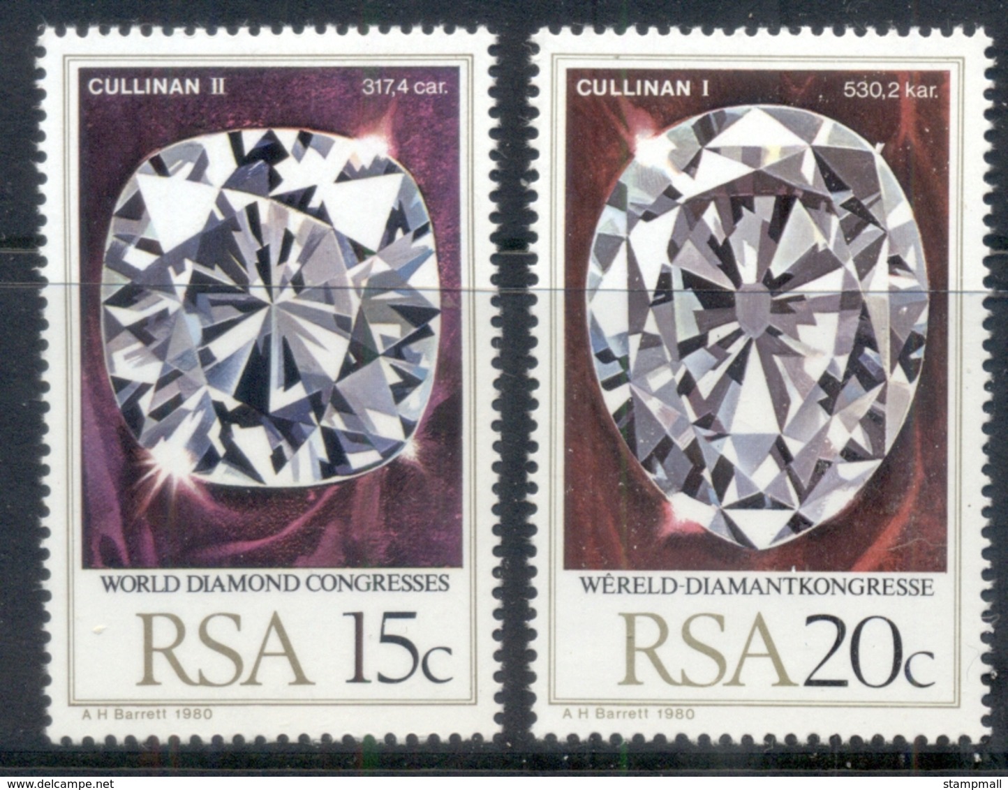 South Africa 1980 World Diamond Congress MUH - Other & Unclassified