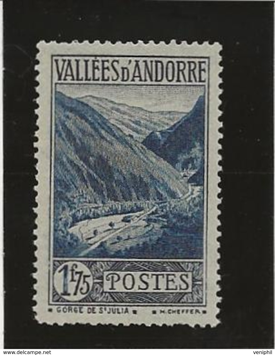 ANDORRE - TIMBRE N° 80 NEUF SANS CHARNIERE - ANNEE 1937-43 - COTE : 113 € - Unused Stamps