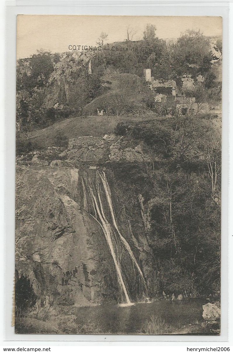 83 Var - Cotignac Chute Du Gouffre 1931 - Cotignac