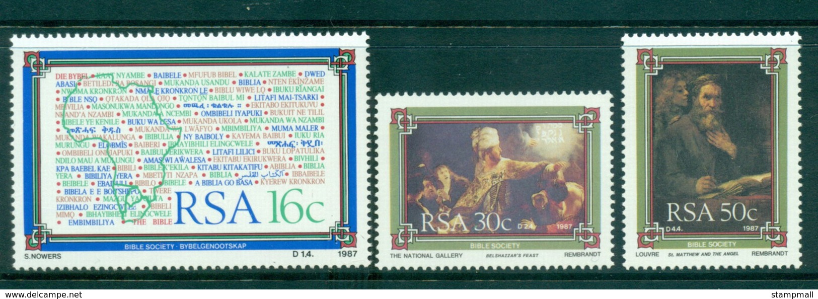 South Africa 1987 Bible Society MUH Lot35104 - Other & Unclassified