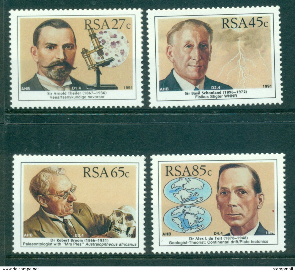 South Africa 1991 Scientists MUH Lot35234 - Other & Unclassified