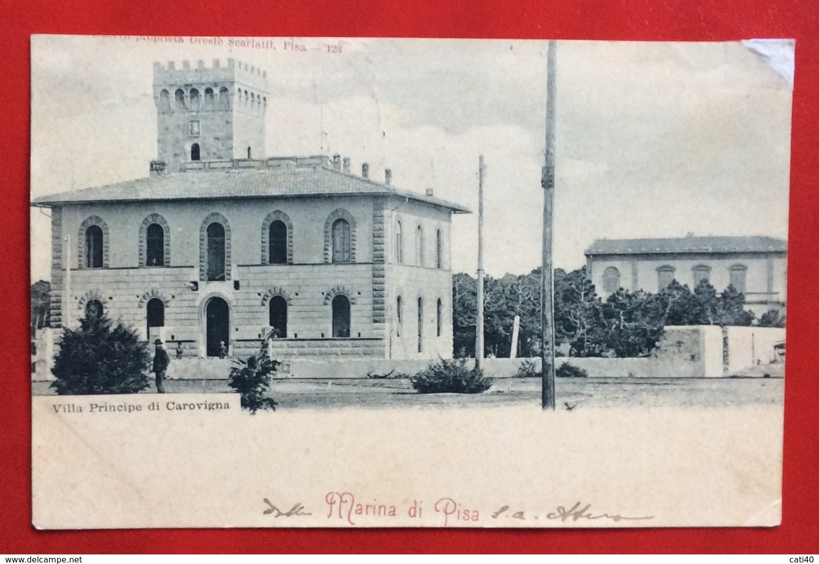 MARINA DI PISA  VILLA PRINCIPE DI CAROVIGNA   RUOSINA 1902  Un Angolo Riparato - Pisa