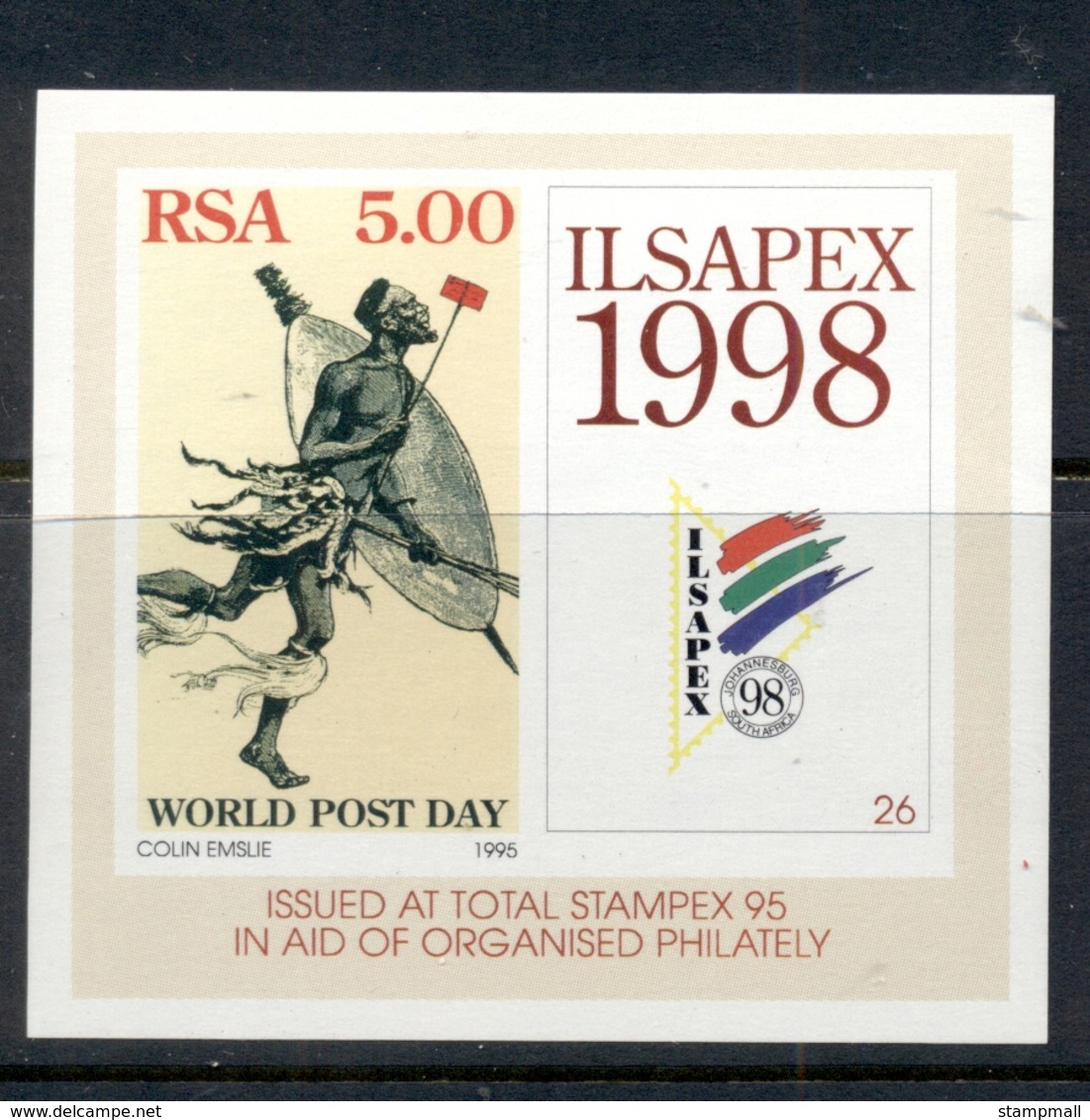 South Africa 1995 World Post Day MS MUH - Other & Unclassified