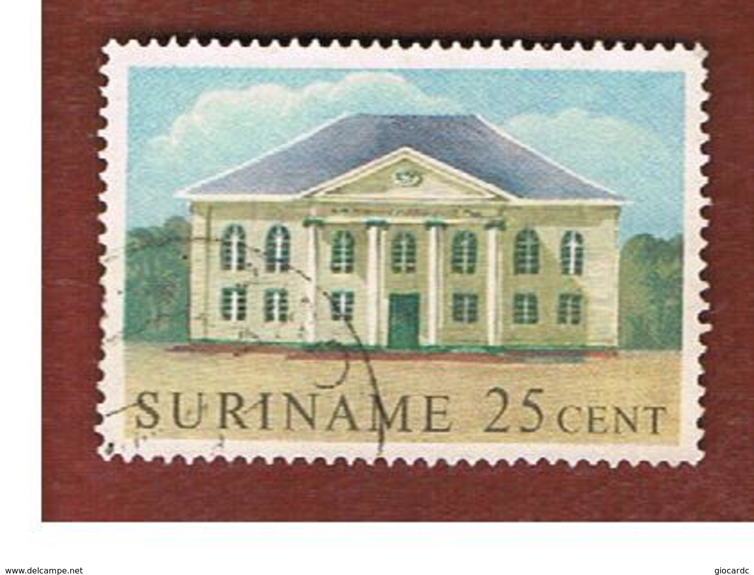 SURINAME (SURINAM) - SG 486  -   1961  NEVE SHALOM SYNAGOGUE     -  USED° - Suriname