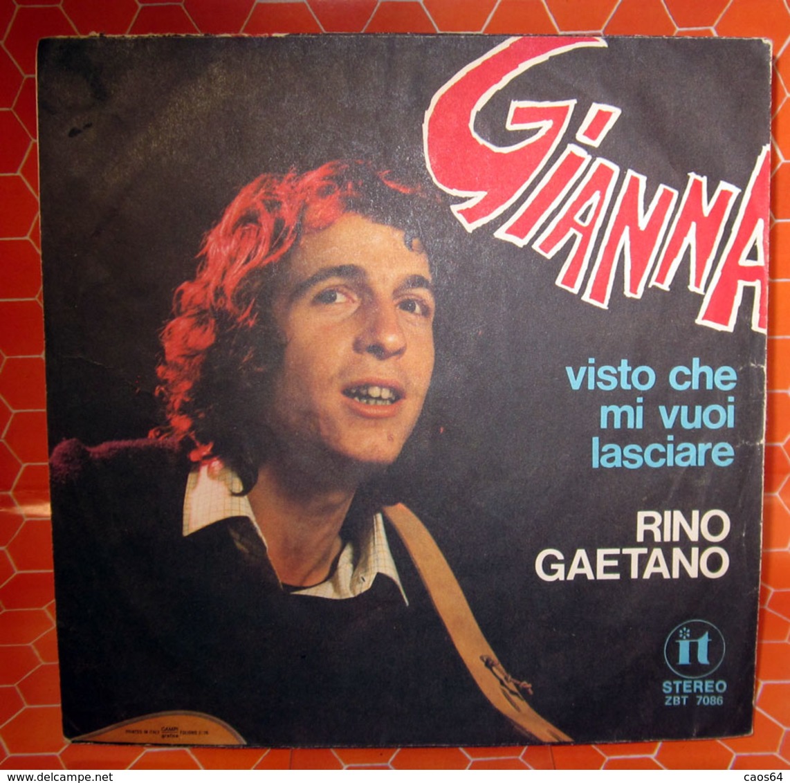 RINO GAETANO GIANNA  COVER NO VINYL 45 GIRI - 7" - Zubehör & Versandtaschen