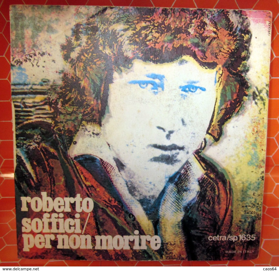 ROBERTO SOFFICI PER NON MORIRE  COVER NO VINYL 45 GIRI - 7" - Accessories & Sleeves